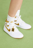 کفش نایکی Air Jordan 1 High OG سفید طلایی مدل FD2596-107 | سایز زنانه و مردانه
