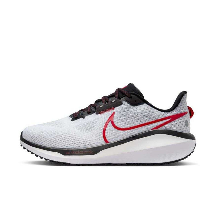 نایک Vomero 17 مردانه مدل FB1309‑103 (White/Fire Red) – کفش دویدن اورجینال