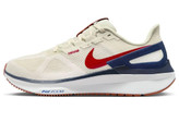 کفش رانینگ مردانه نایکی Nike Air Zoom Structure 25 مدل DJ7883-001 رنگ کرم سرمهای قرمز