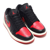 کفش Air Jordan 1 Low Bred مشکی قرمز - نمای جعبه
