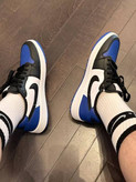 کفش نایک ایر جردن 1 لو گلف مدل Royal Toe کد DD9315-102 | Nike Air Jordan 1 Low Golf Royal Toe