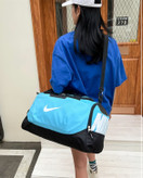 ساک ورزشی نایکی (Nike) مستر کوالیتی | ساک دستی و باشگاهی با جای کفش | رنگ آبی مشکی