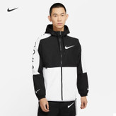 بادگیر نایکی مردانه مدل Windrunner مشکی سفید | کیفیت مستر وارداتی | Nike Windbreaker Men Black White