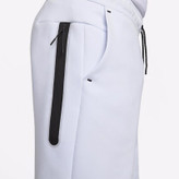 شلوارک نایکی مردانه مدل تکفلیس Nike Tech Fleece CU4503-085 رنگ طوسی مشکی | شلوارک اسپرت اورجینال
