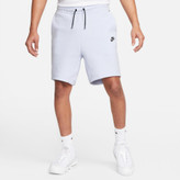 شلوارک نایکی مردانه مدل تکفلیس Nike Tech Fleece CU4503-085 رنگ طوسی مشکی | شلوارک اسپرت اورجینال