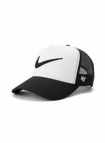 کلاه کپ نایکی مشکی سفید