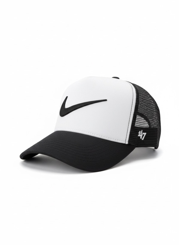 کلاه کپ نایکی مشکی سفید