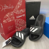 صندل ادیداس زنانه و مردانه Adidas Alphabounce Slide مدل FZ0387 رنگ مشکی سفید