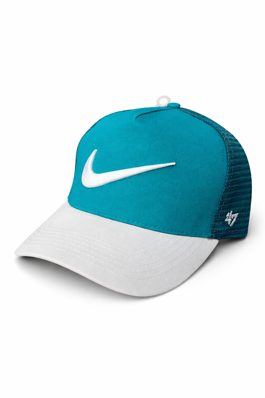 کلاه کپ نایکی Nike رنگ آبی سفید اسپرت