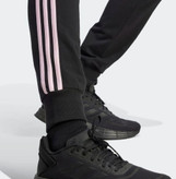 شلوار ورزشی زنانه اورجینال آدیداس مدل 3-Stripes مشکی | کد IM2801
