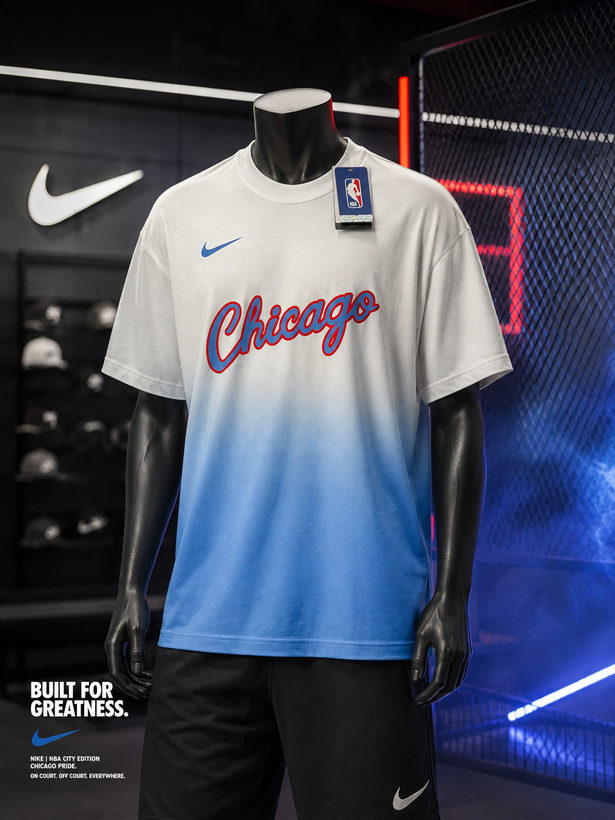 تیشرت NBA نایکی Chicago Bulls Max90 White | HV5498-100
